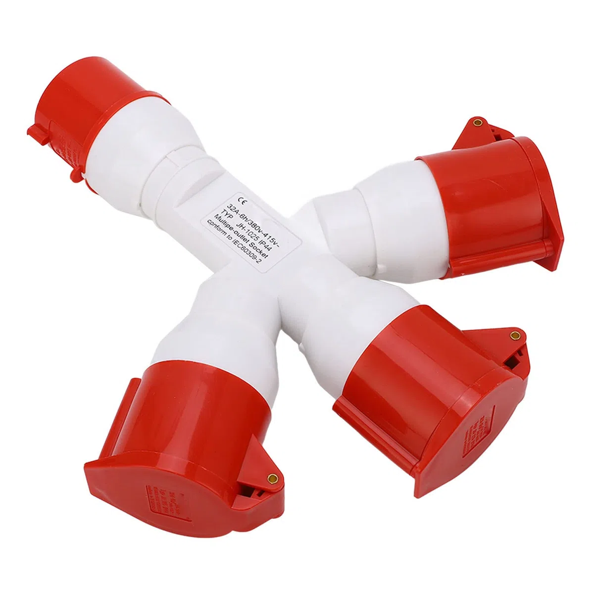 Spina Industriale A 5 Pin Connettore Presa 1 Ingresso 3 Uscite, 380‑415 V 32 A Spina Aeronautica Spina Industriale