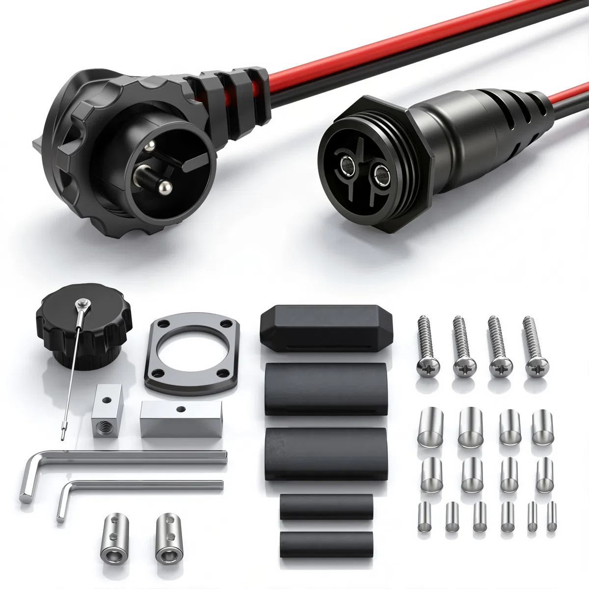 1865120 MKR-28 Spina e presa per motore di traina compatibile con motori di traina Minn Kota per acqua dolce e salata 12V/24V/36V/48V maschio femmina connettore per motore di traina impermeabile a