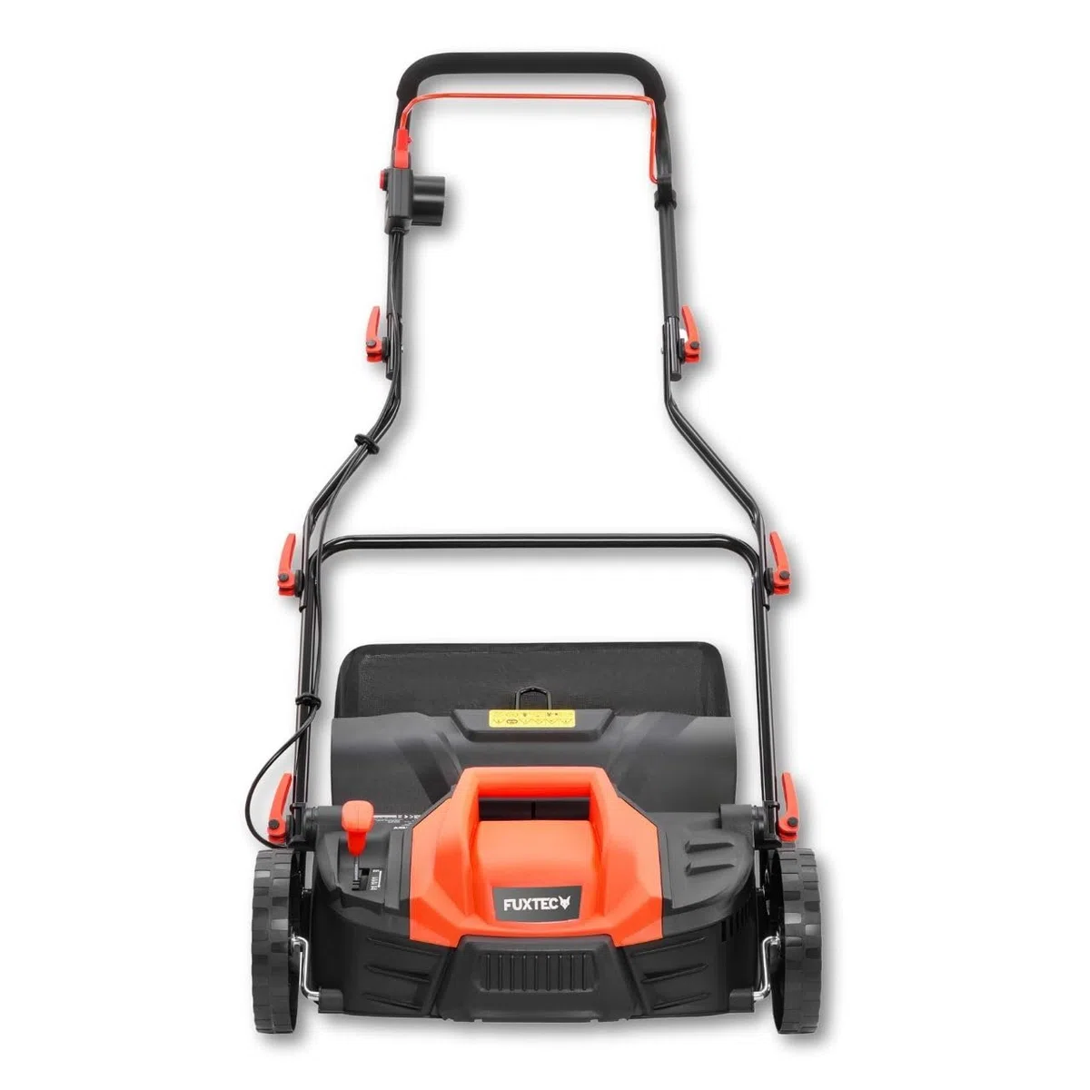 Fuxtec FX-EV360 Arieggiatore scarificatore Elettrico - 1500W, Larghezza 36 cm, 5 Livelli di Regolazione profondità, Cesto Raccoglierba 45L